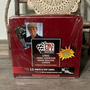 VINTAGE FACTORY SEALED 1991 NHRA WINSTON DRAG RACING PRO SET CARDS 36 WAX PACKS